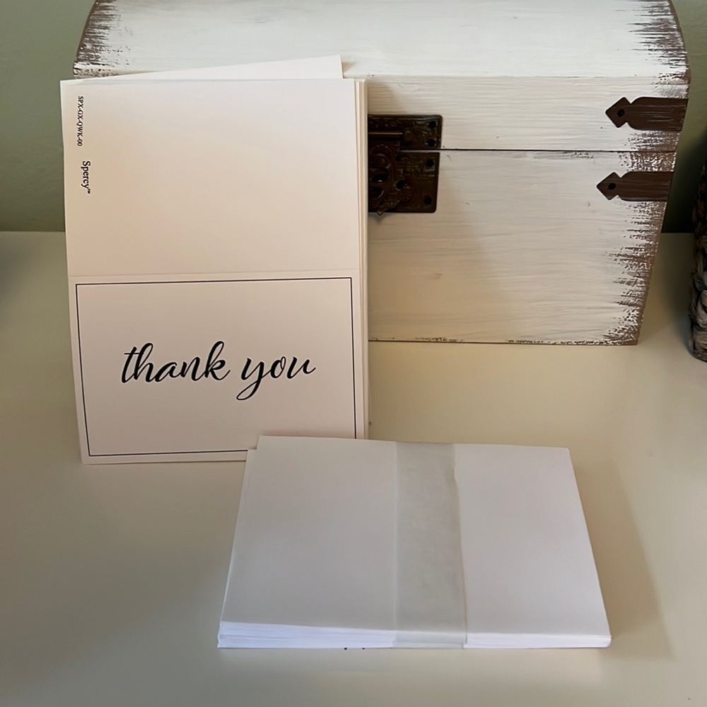 Blank thank you cards